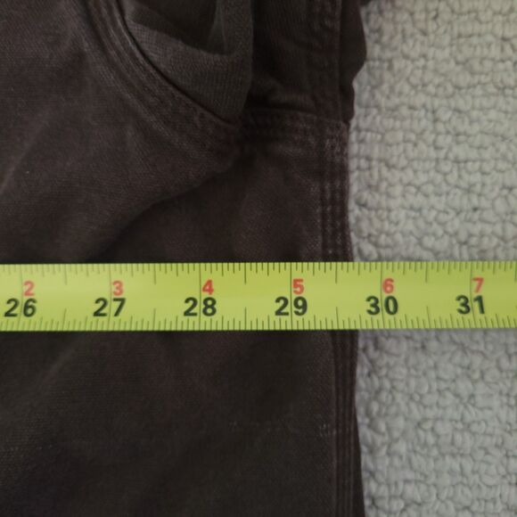 Carhartt Jacket Canvas Chore Shirt Brown 3XL Flannel Lined Snap 5296DKB READ - Picture 5 of 10